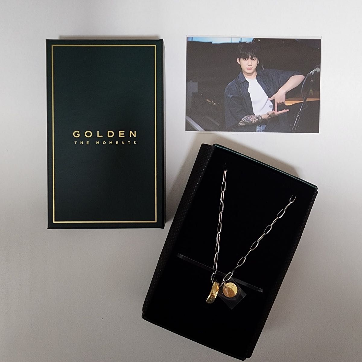 bts グク展示会＇GOLDEN The Moments ＇necklace ネックレス トレカ