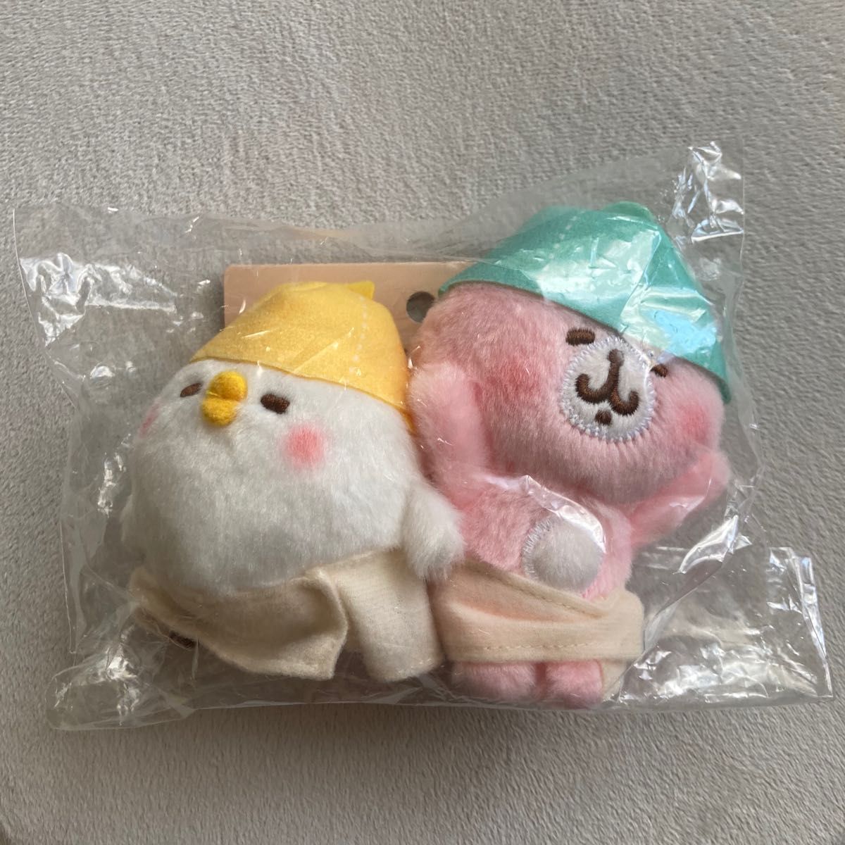 カナヘイの小動物 ピスケとうさぎの湯 マスコットセット ぬいぐるみ