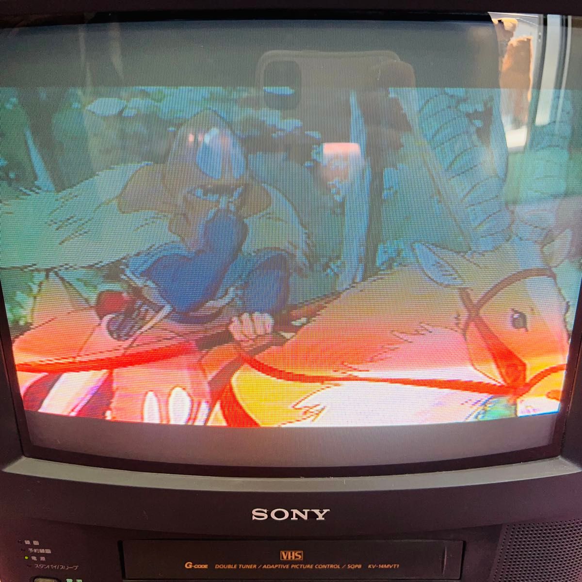 中古 トリニトロンカラービデオテレビ SONY KV-14MVT1 ブラウン管