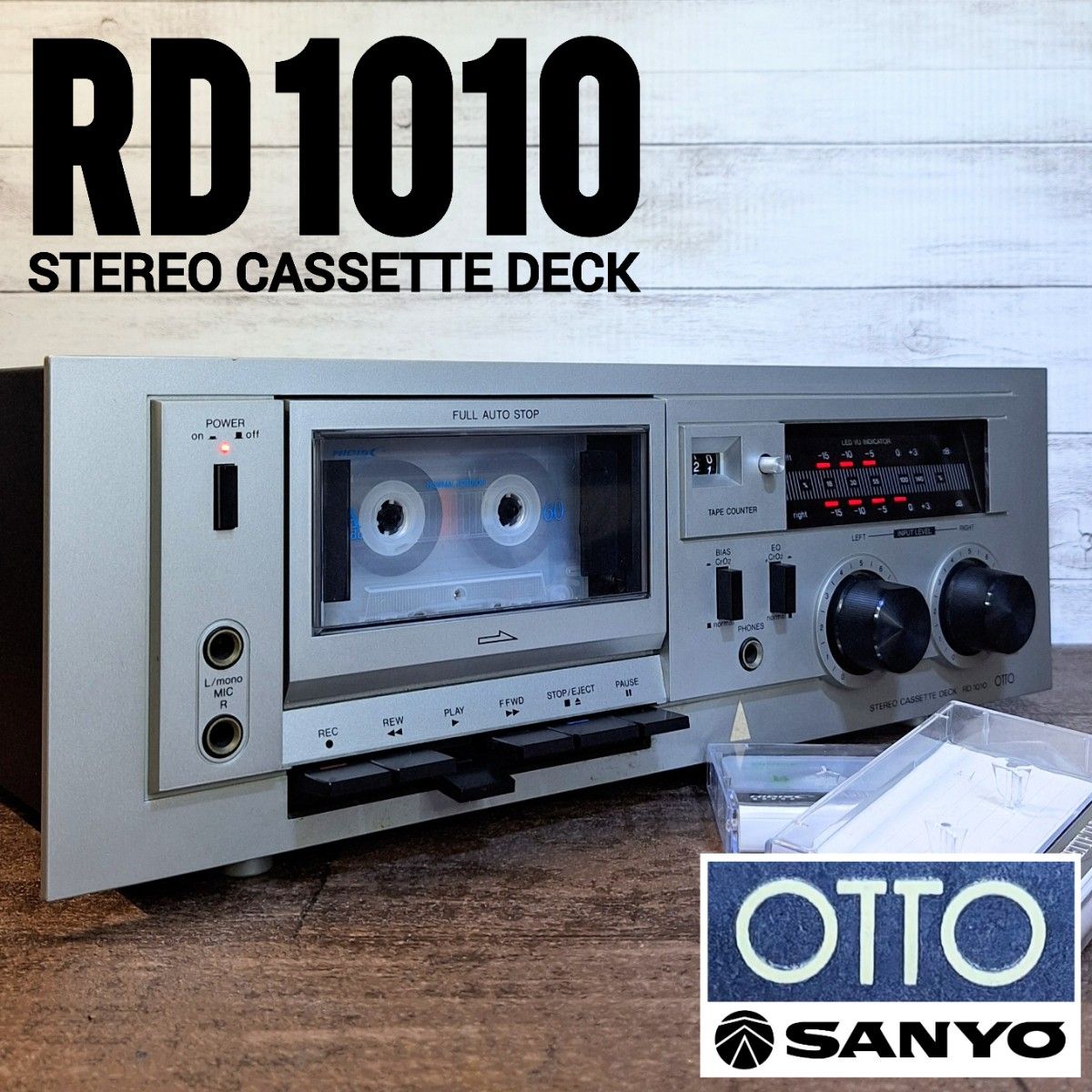 動作確認済】OTTO サンヨー ステレオカセットデッキ RD 1010｜Yahoo