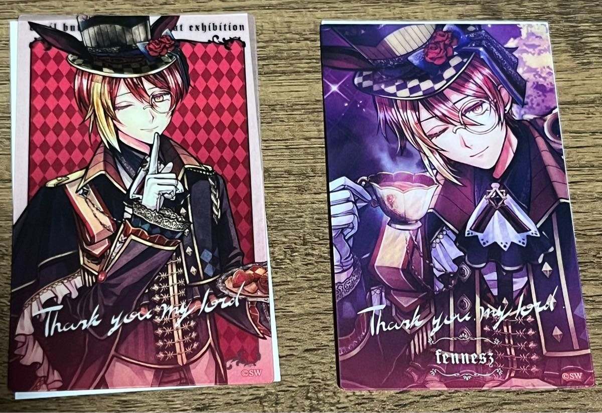 悪魔執事と黒い猫 クリアカード フェネス セット ノーマル あくねこ展