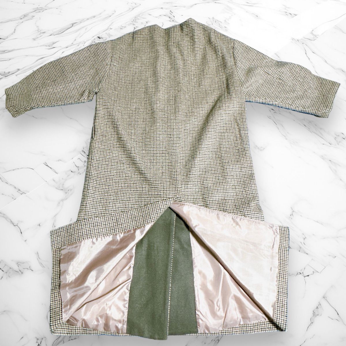 Eaphi no collar wool check coat コート ブラウン｜Yahoo!フリマ（旧