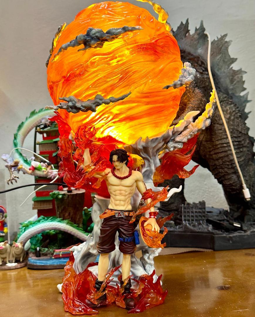 Yahoo!オークション - ワンピース 大炎戒炎帝 エース フィギュア ガレ