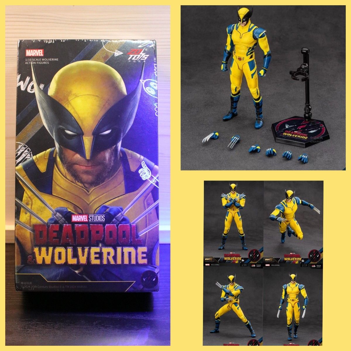 新品 ZD Toys デッドプール&ウルヴァリン アクションフィギュア 2体