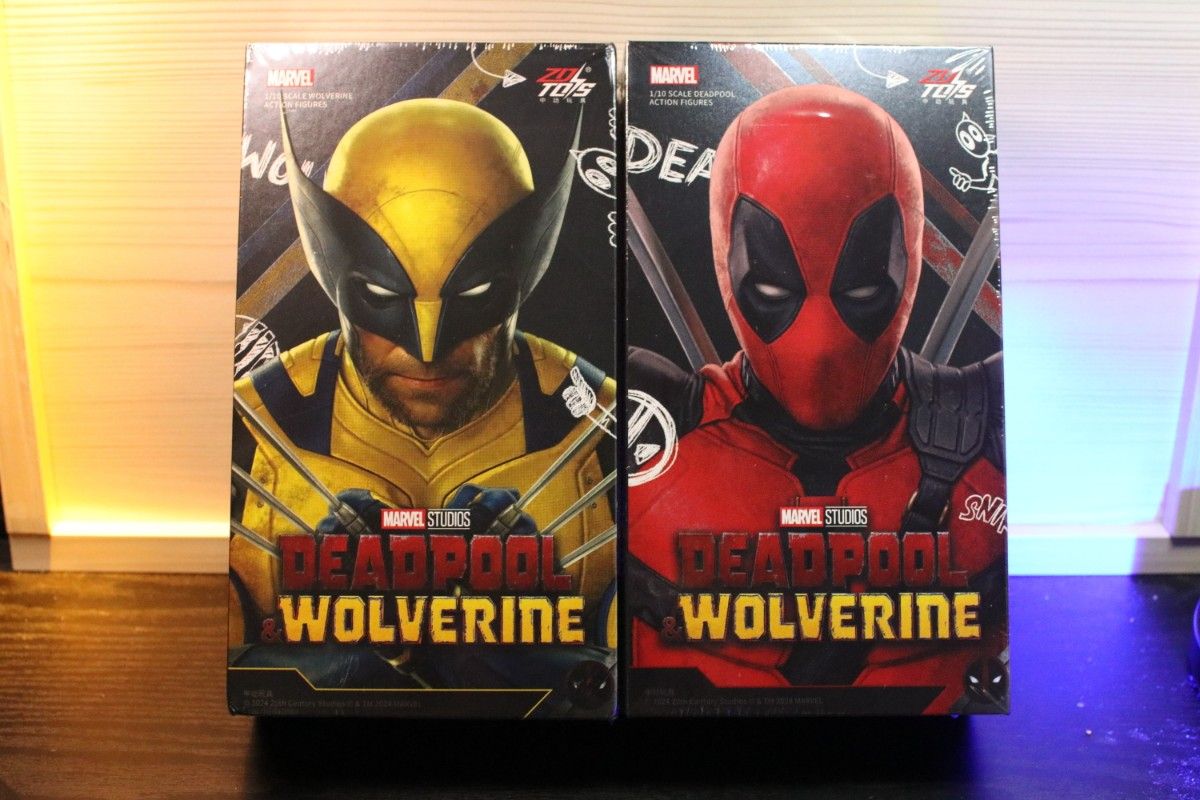 新品 ZD Toys デッドプール&ウルヴァリン アクションフィギュア 2体