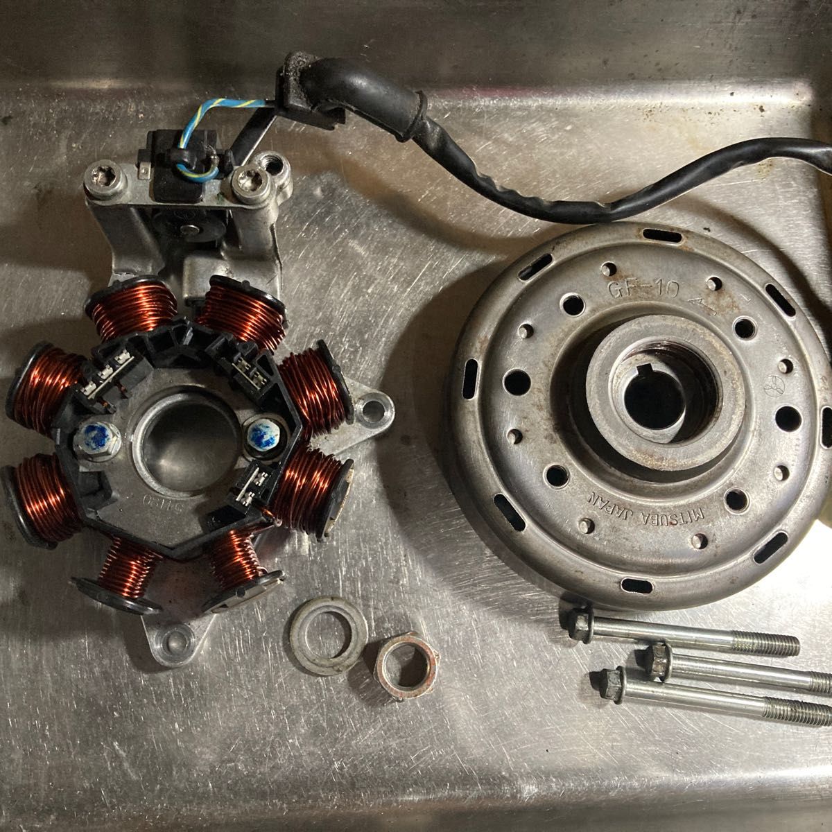 NSR50 NS-1 ジェネレーター フライホイール ボルト付き 実働取り外し