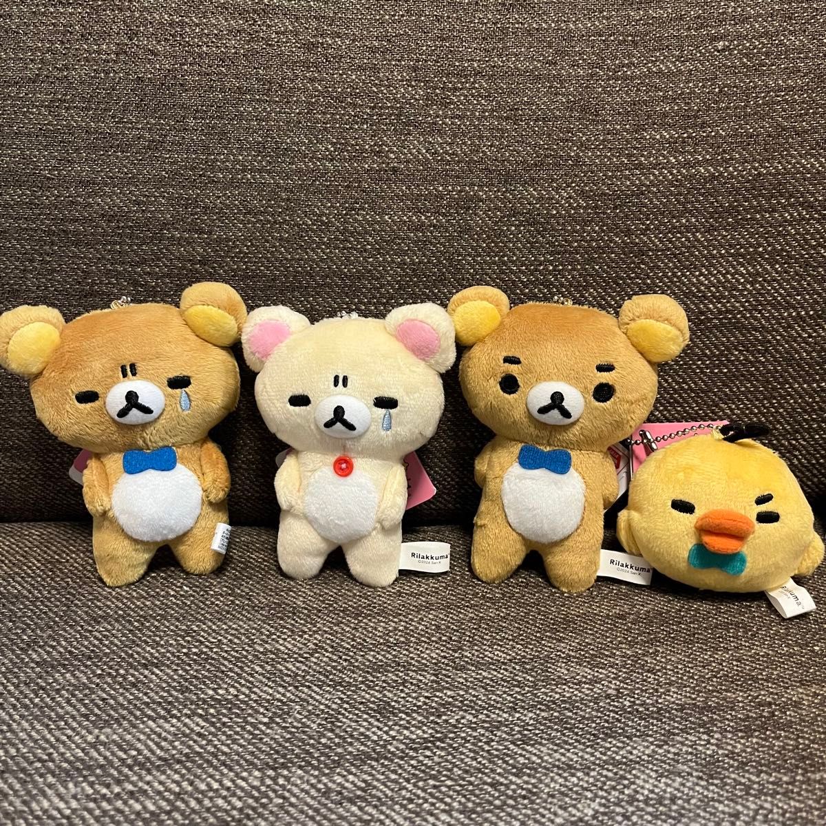 ゆるっと毎日リラックマ ボールチェーン付きぬいぐるみ 4点セット