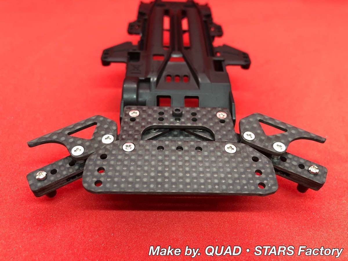 ミニ四駆・VZシャーシ用】1軸リヤアンカー／19mmローラー対応＋