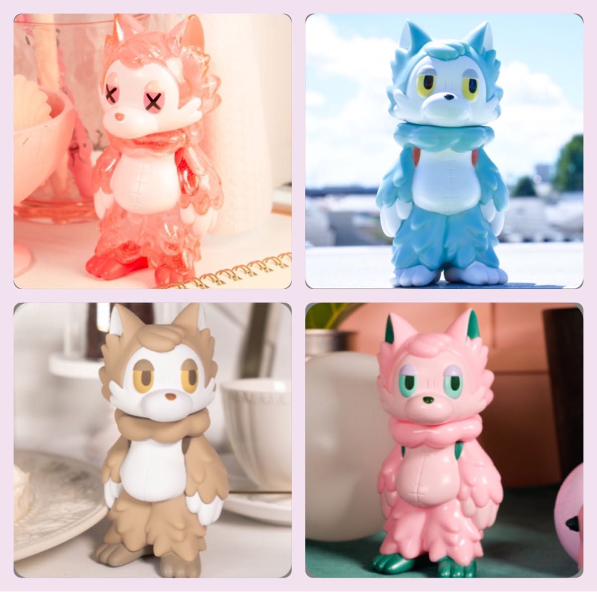 あらいきりこ ソフビ おおかみくん CANDY PINK ミルクティー