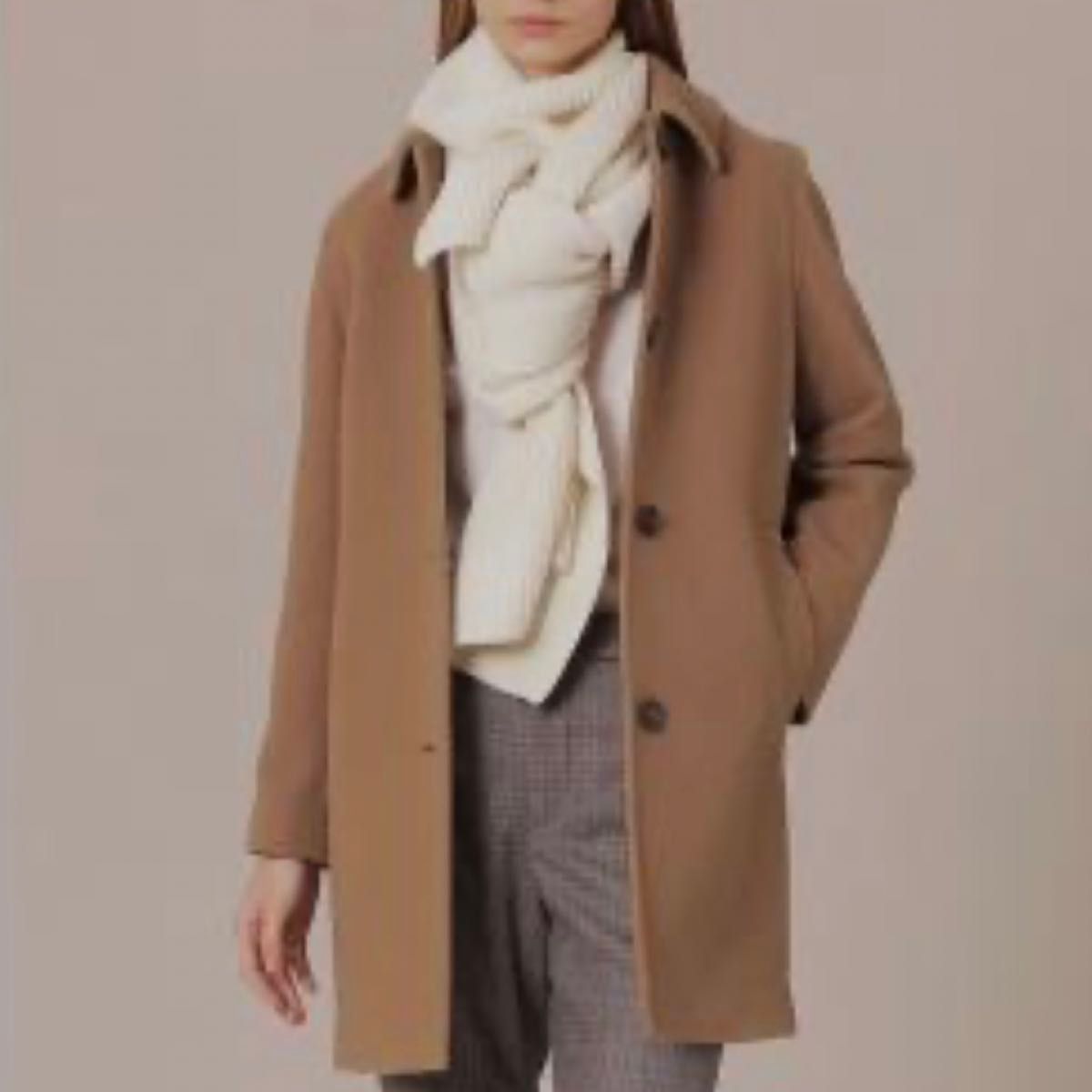 マッキントッシュロンドン ステンカラー ソフトウールモッサコート 38