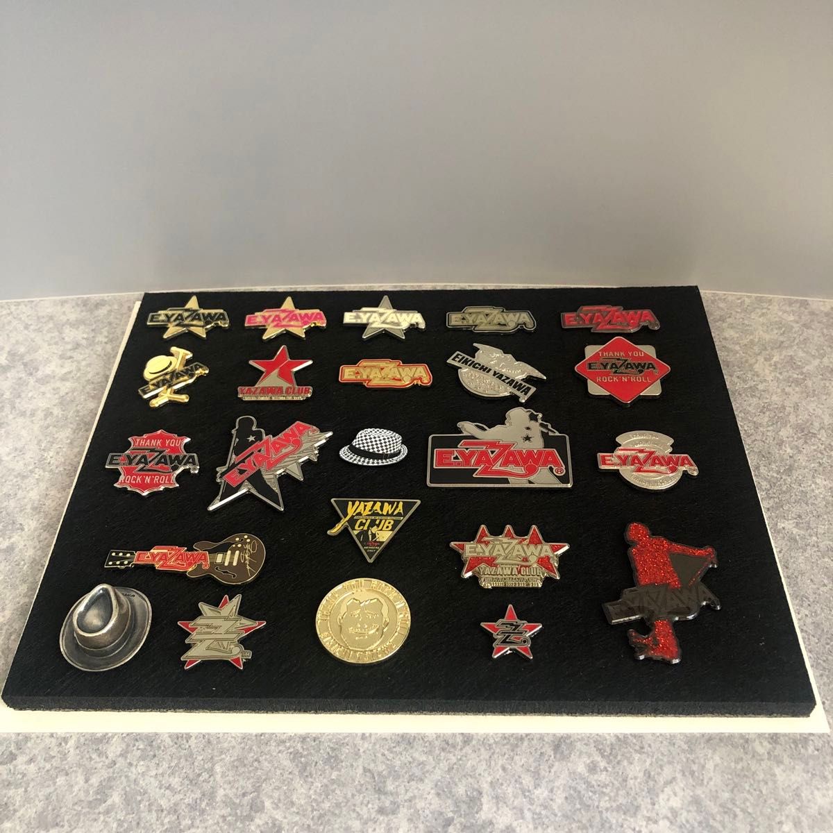 矢沢永吉スペシャルピンバッジセット（激レア）4セット70個オマケ付き