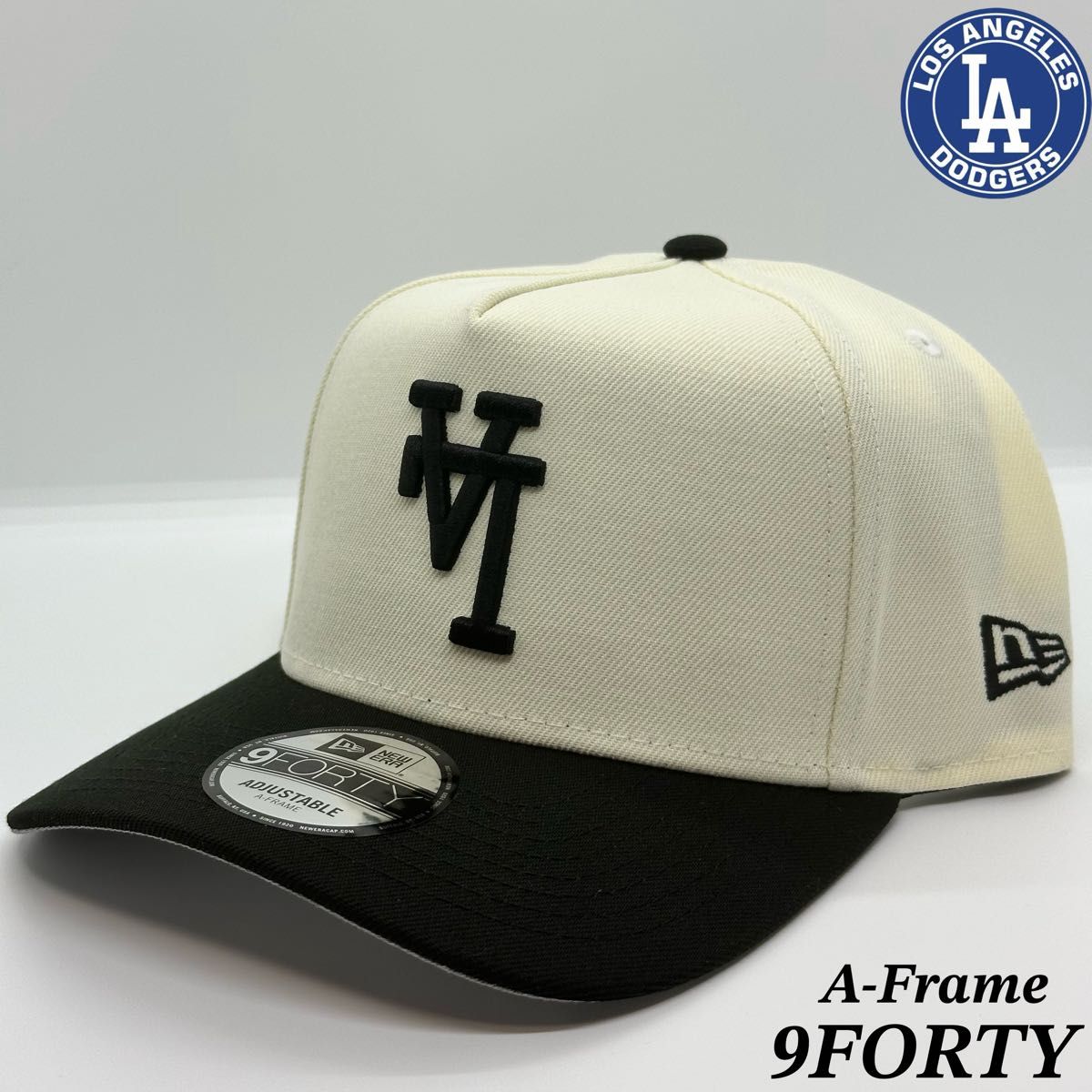 海外限定】 NEWERA 9FORTY A-Frame ドジャース キャップ LA逆ロゴ