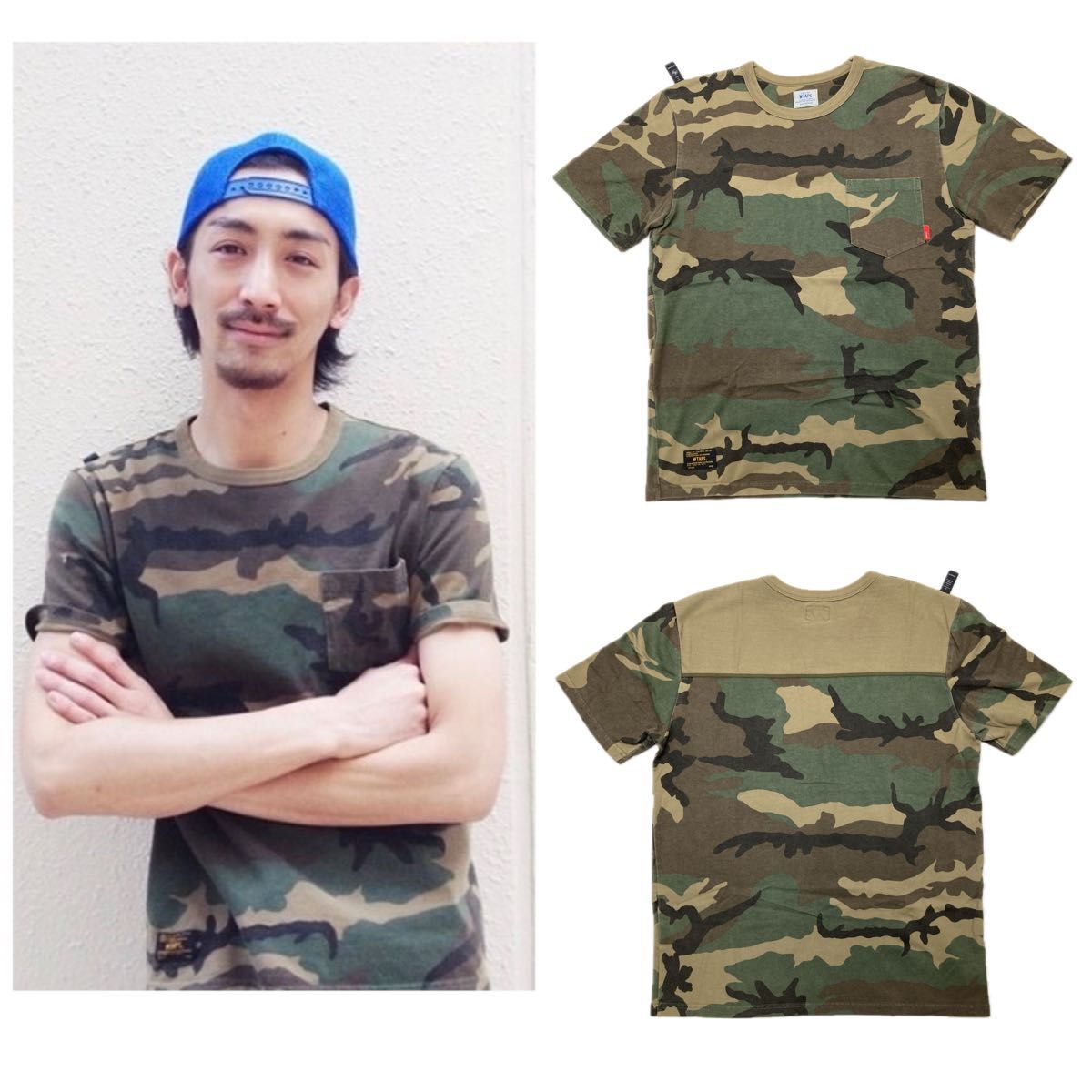 定価12600円】WTAPS 迷彩ポケットTシャツ スポットアイテム カモフラ