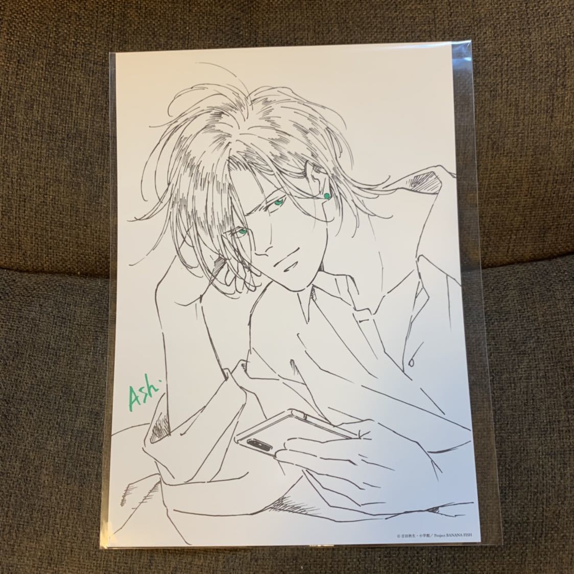 BANANA FISH 林明美描きおろし特製イラストカード アッシュ バースデー