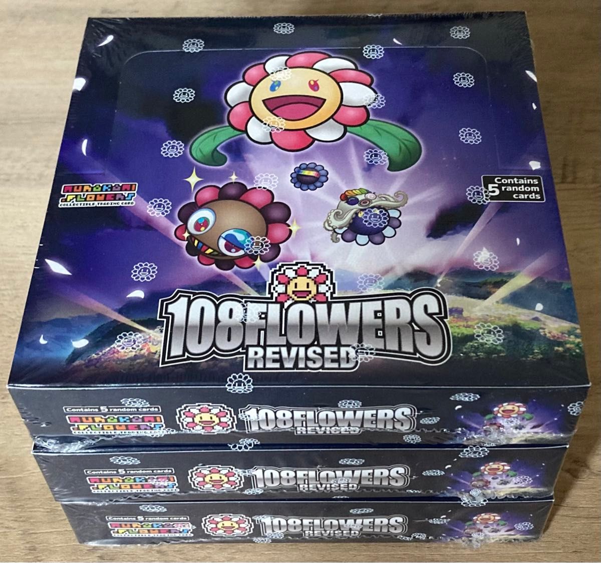 108 FLOWERS REVISED 3box 英語版 新品未開封 村上隆 murakami ENGLISH