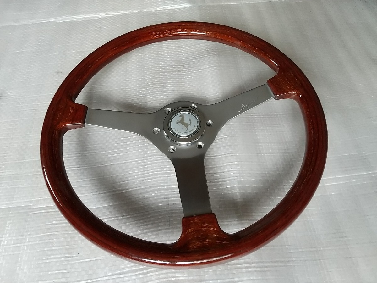 IZUMI イズミ ウッドステアリング 外径Φ355mm 跳ね馬ホーンボタン付