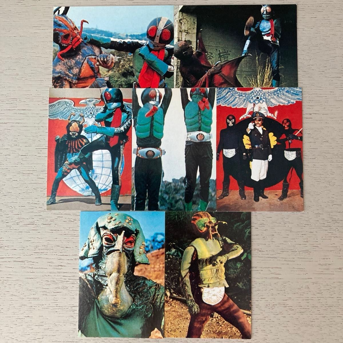 1999カルビー 仮面ライダーチップスカード 7枚セット｜Yahoo!フリマ