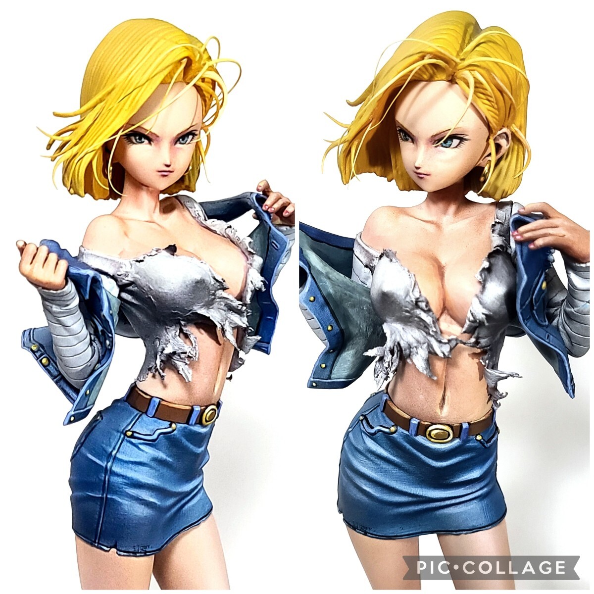 Yahoo!オークション - 二次元 リペイント 人造人間18号 完成品 頭髪追