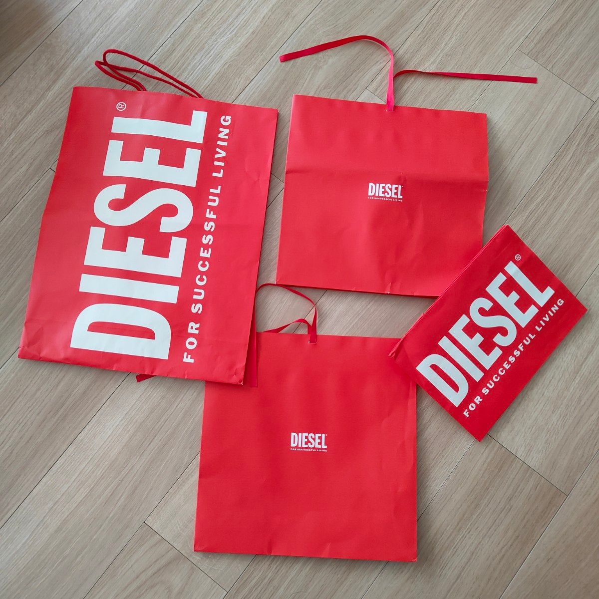 まとめ売り 4枚セット 非売品 廃盤 紙袋 ショッパー ショップ袋 DIESEL