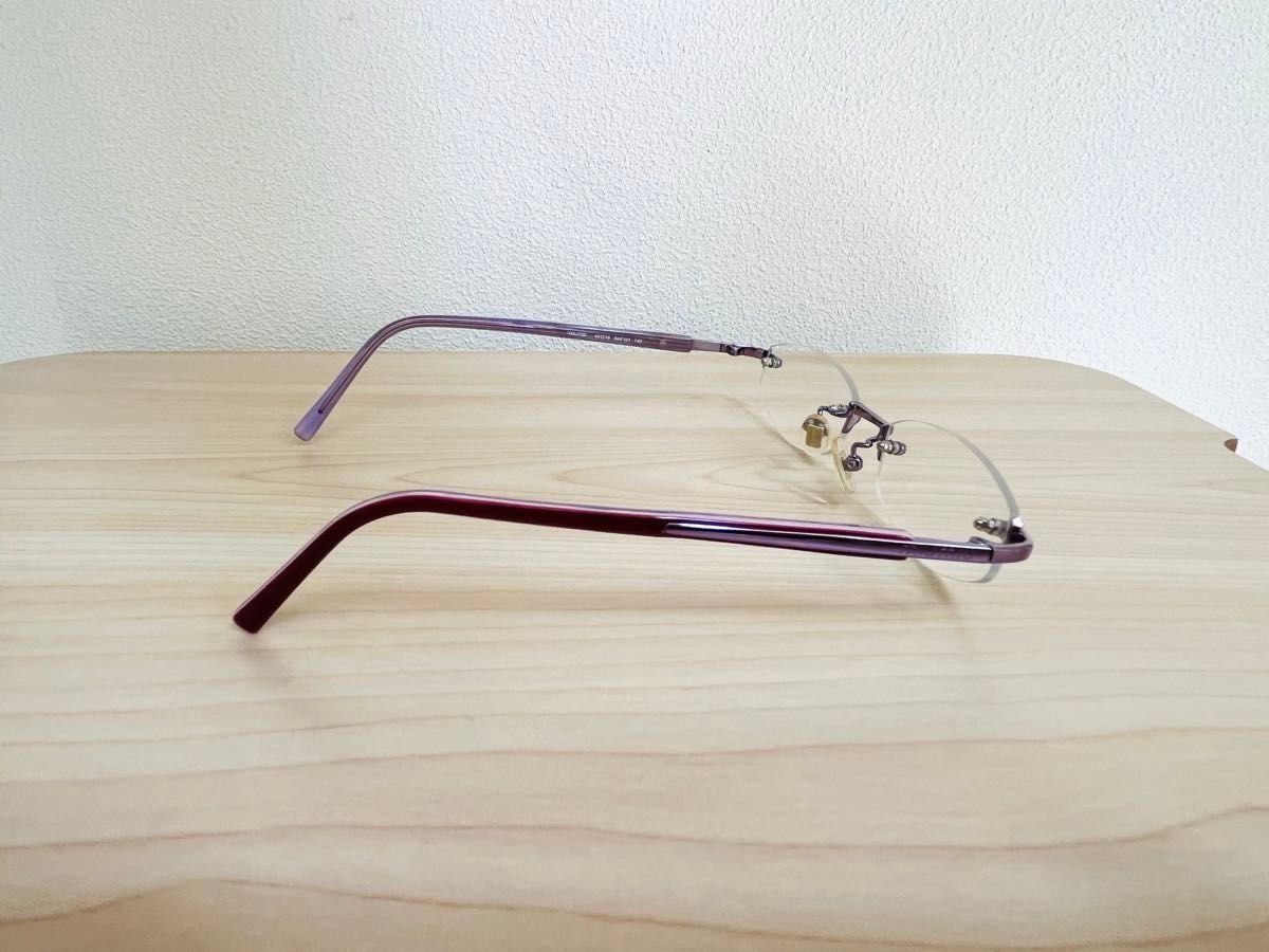 未使用 度なし】miumiu ミュウミュウ ヴィンテージメガネ リムレス
