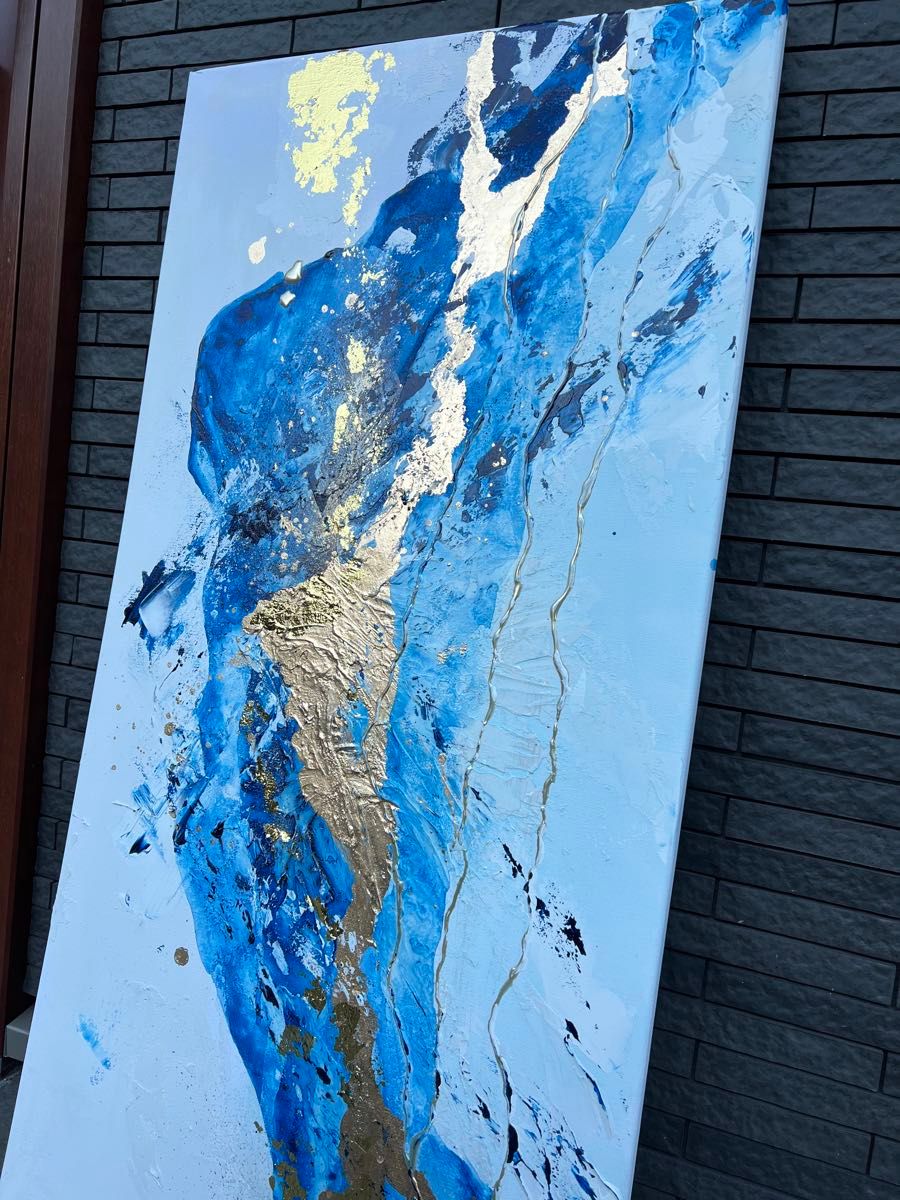 新築祝い 誕生日 あたたかみのあるアクリル抽象画 新築祝い 誕生日