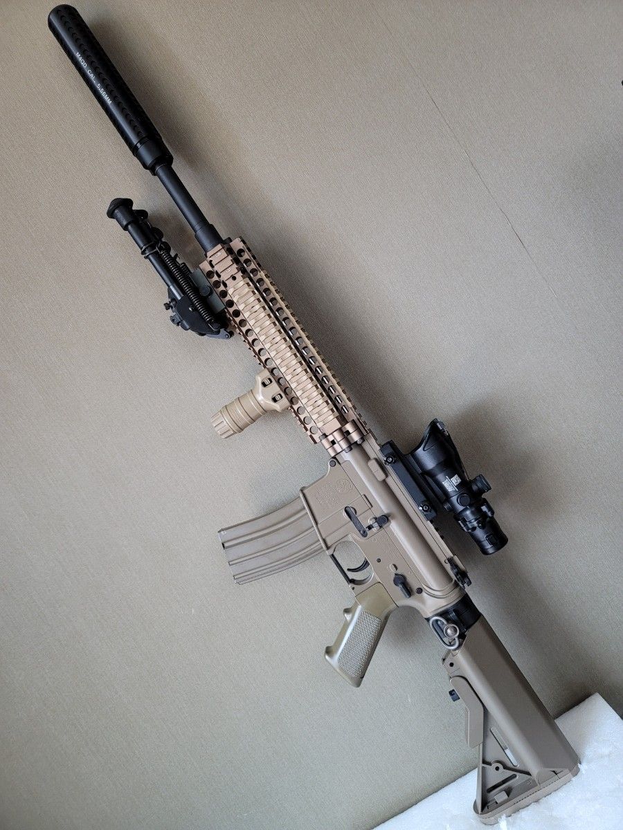 廃盤 カスタム品 東京マルイ 次世代電動ガン レシーライフル TAN