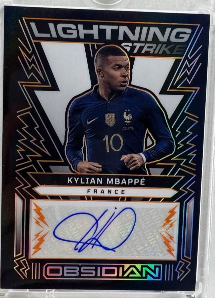 Obsidian Auto Soccer Panini KYLIAN MBAPPE 75シリ 直筆サインカード