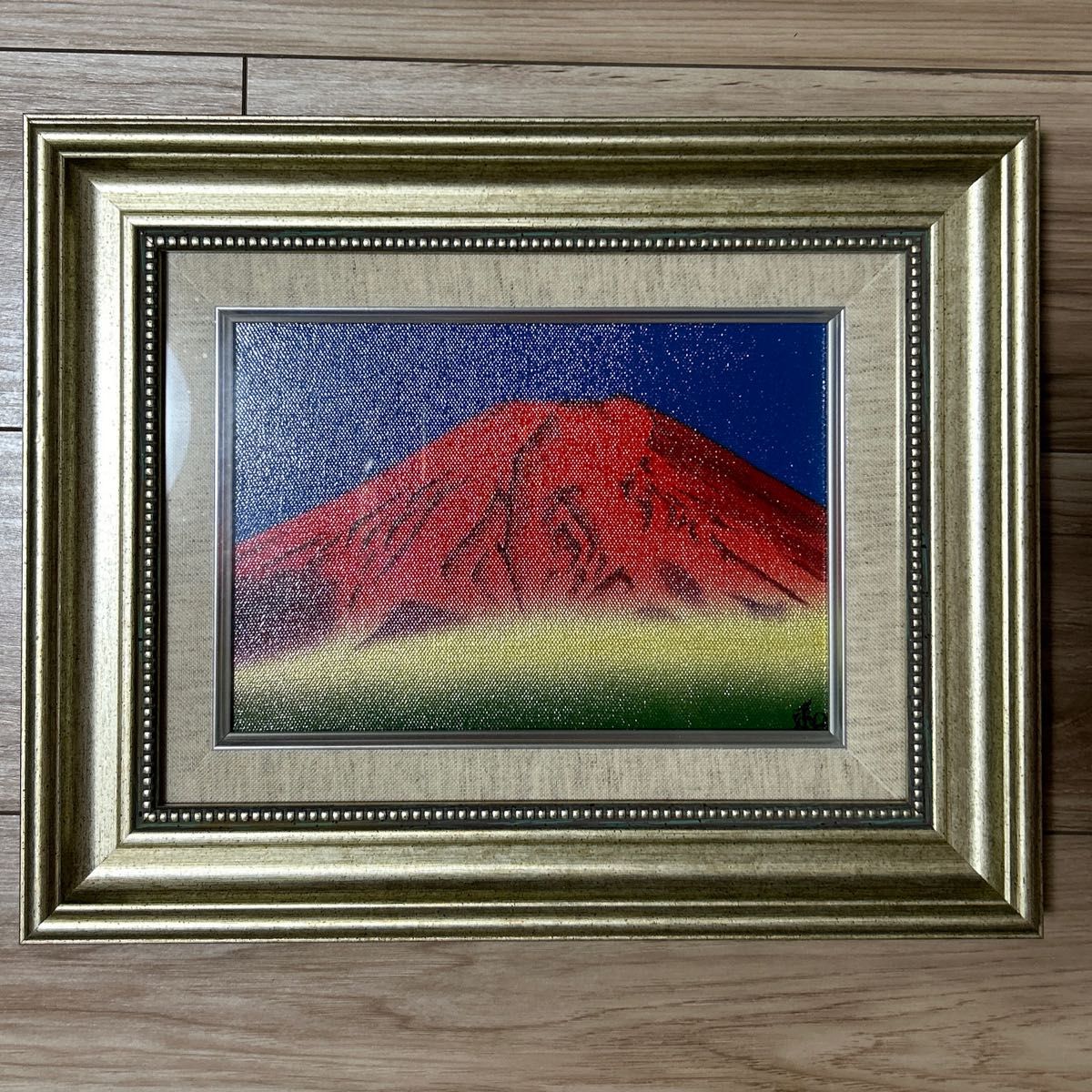 嶋崎和 赤富士 朱富士 直筆サイン入り 油彩｜Yahoo!フリマ（旧PayPay