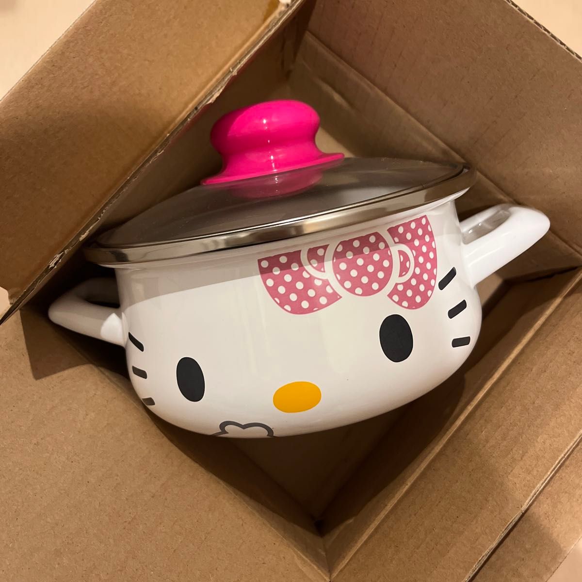ハローキティ Hello Kitty フルーツキティ ホーロー鍋 なべ18cm ハロー