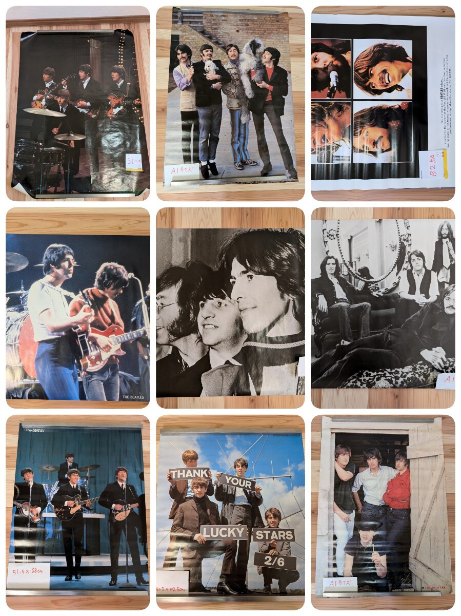 Yahoo!オークション - ビートルズ ポスター 大量 21枚 13種類 まとめて