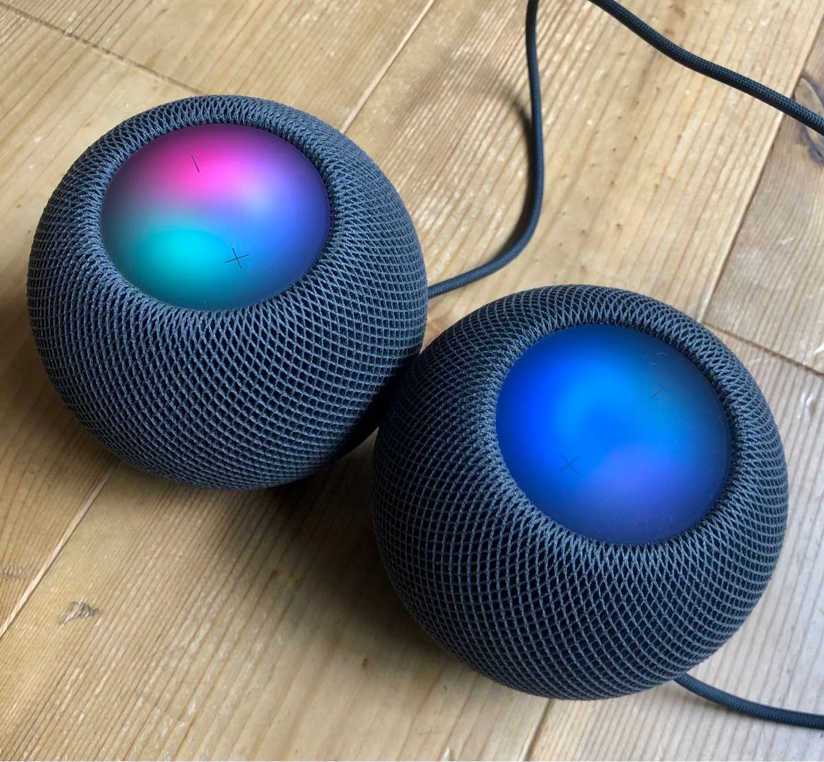 Homepod min 青 2個 mini HomePod Apple 2個 美品 2個ステレオセット