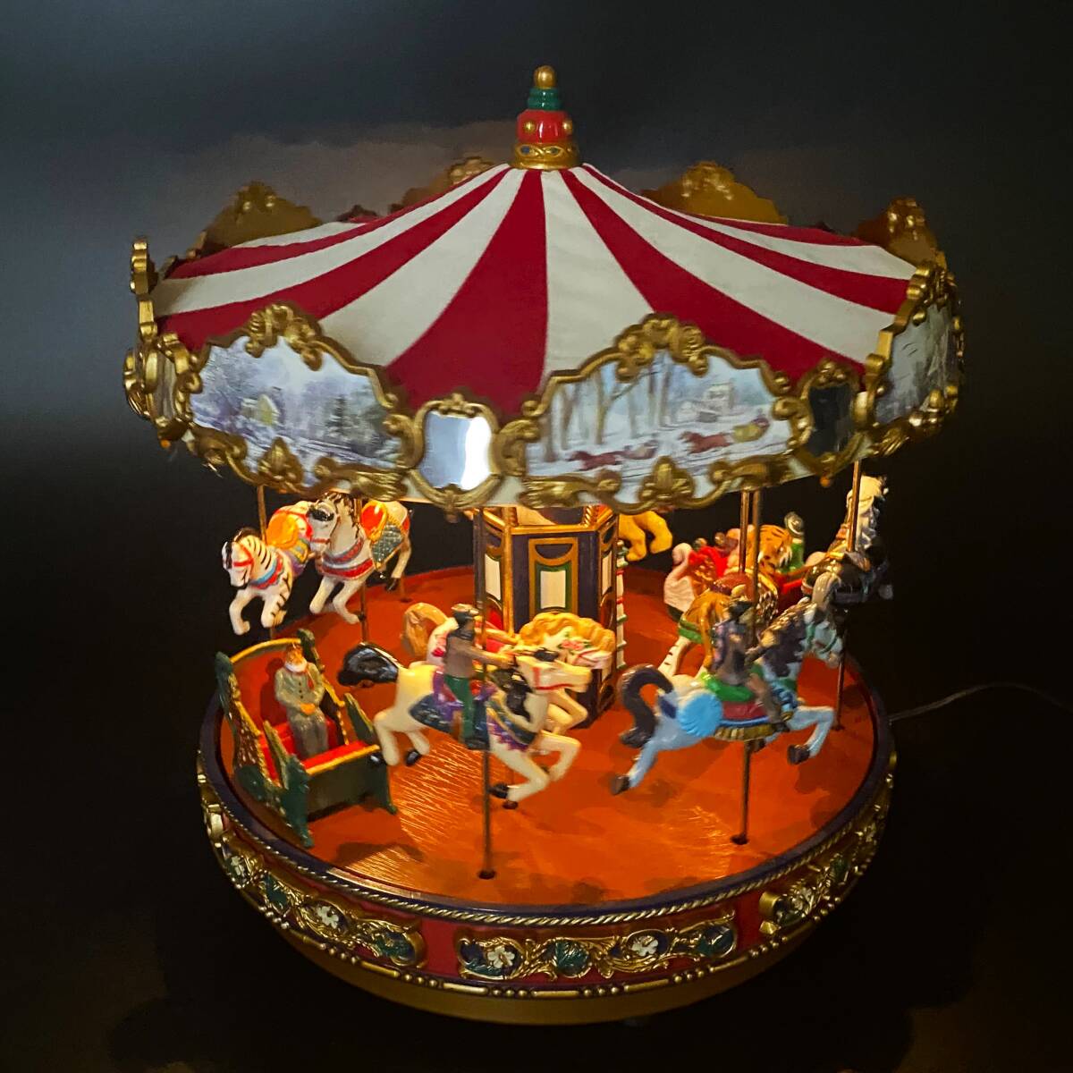 レア】ミスタークリスマス メリーゴーランド オルゴール カルーセル