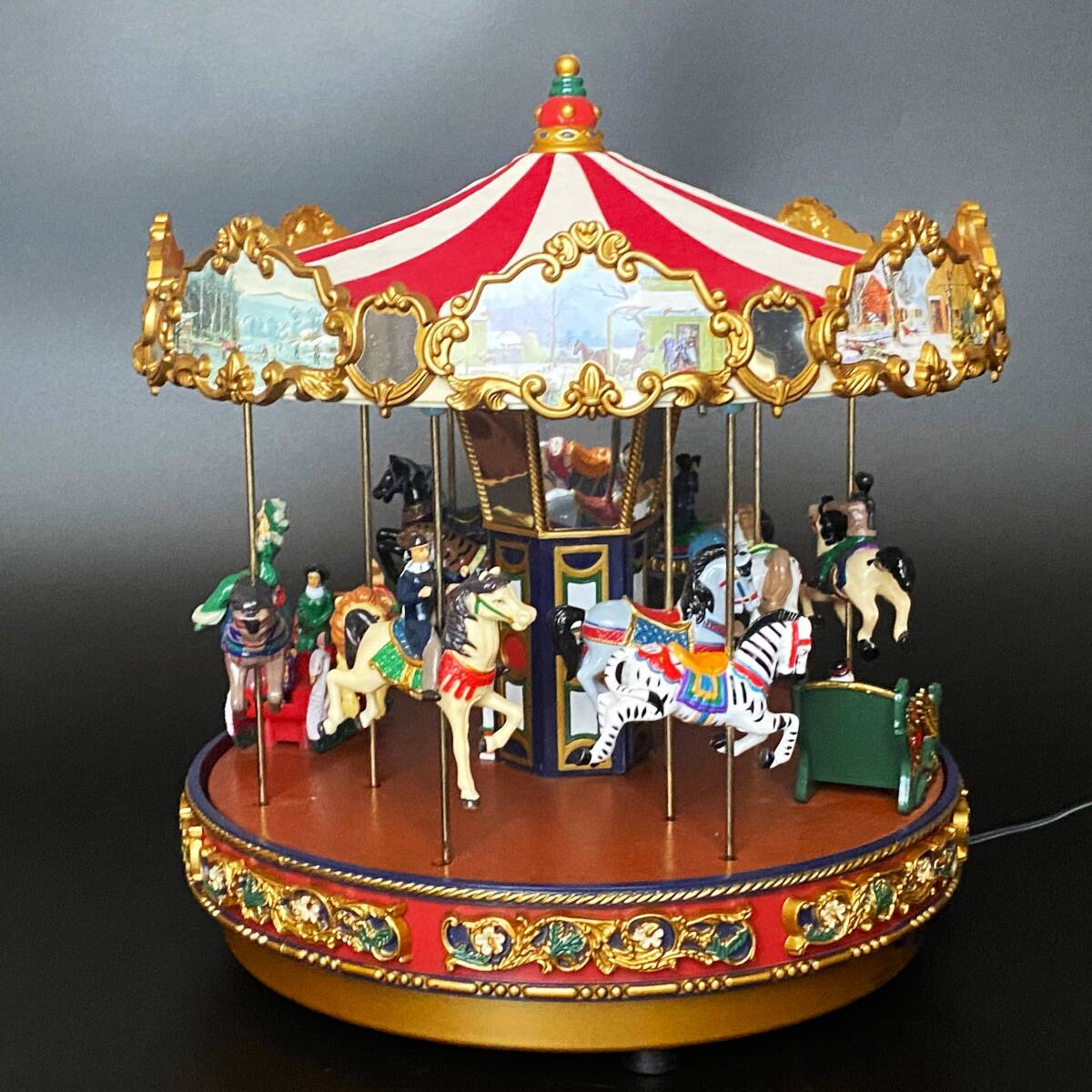 レア】ミスタークリスマス メリーゴーランド オルゴール カルーセル