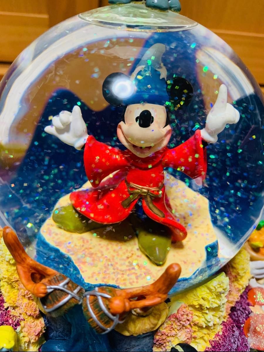 d*7様 Disney ディズニー ミッキー スノードーム オルゴール d*7様
