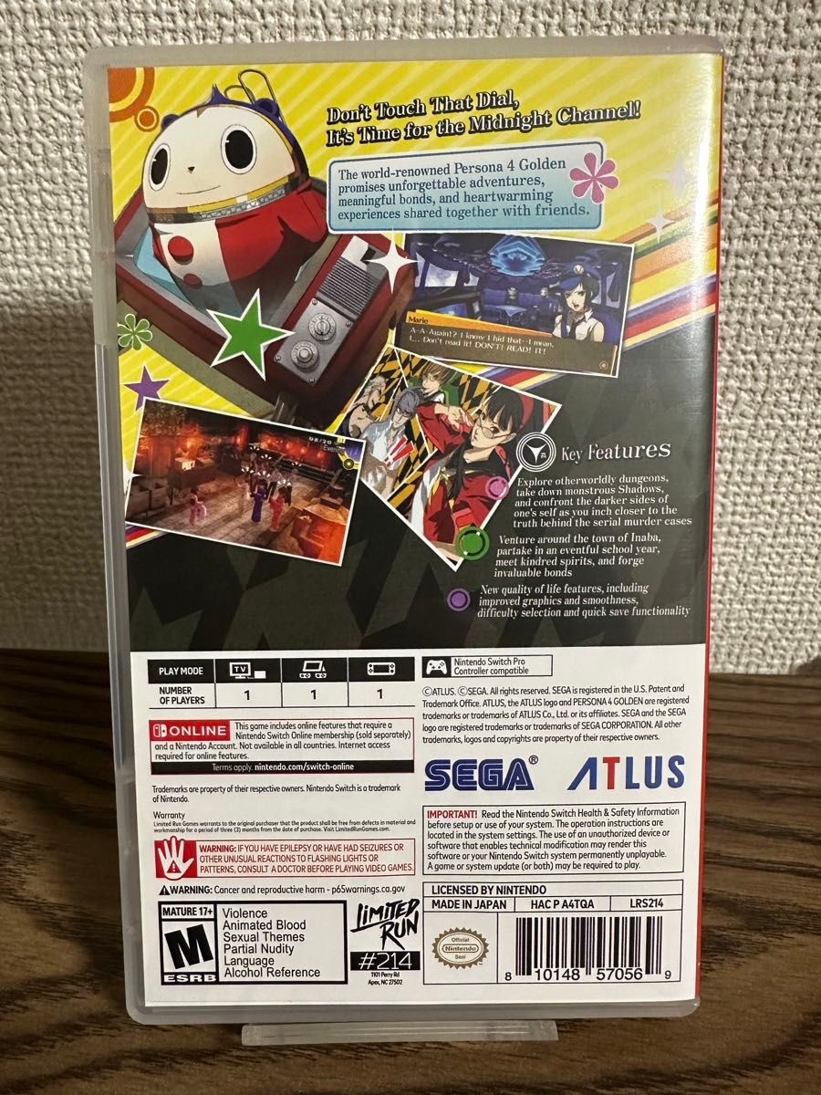 ペルソナ4 ザ・ゴールデン Switch 英語/北米版 persona4 P4G｜Yahoo