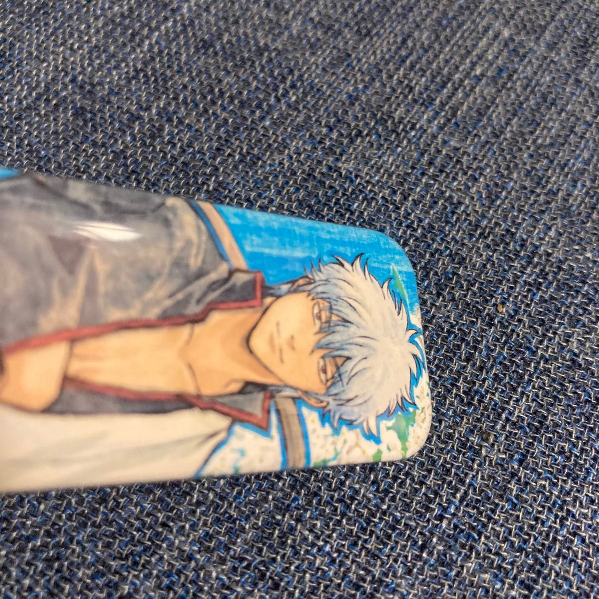 銀魂 J-WORLD 花鳥風月 ロングスクエア缶バッジ 坂田銀時 レア JW J