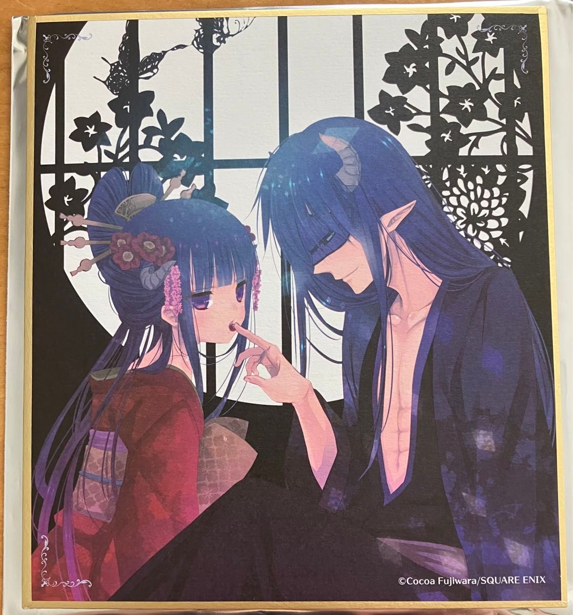 妖狐×僕SS 藤原ここあ展 いぬぼく展 クリアカード ミニ色紙 グラス