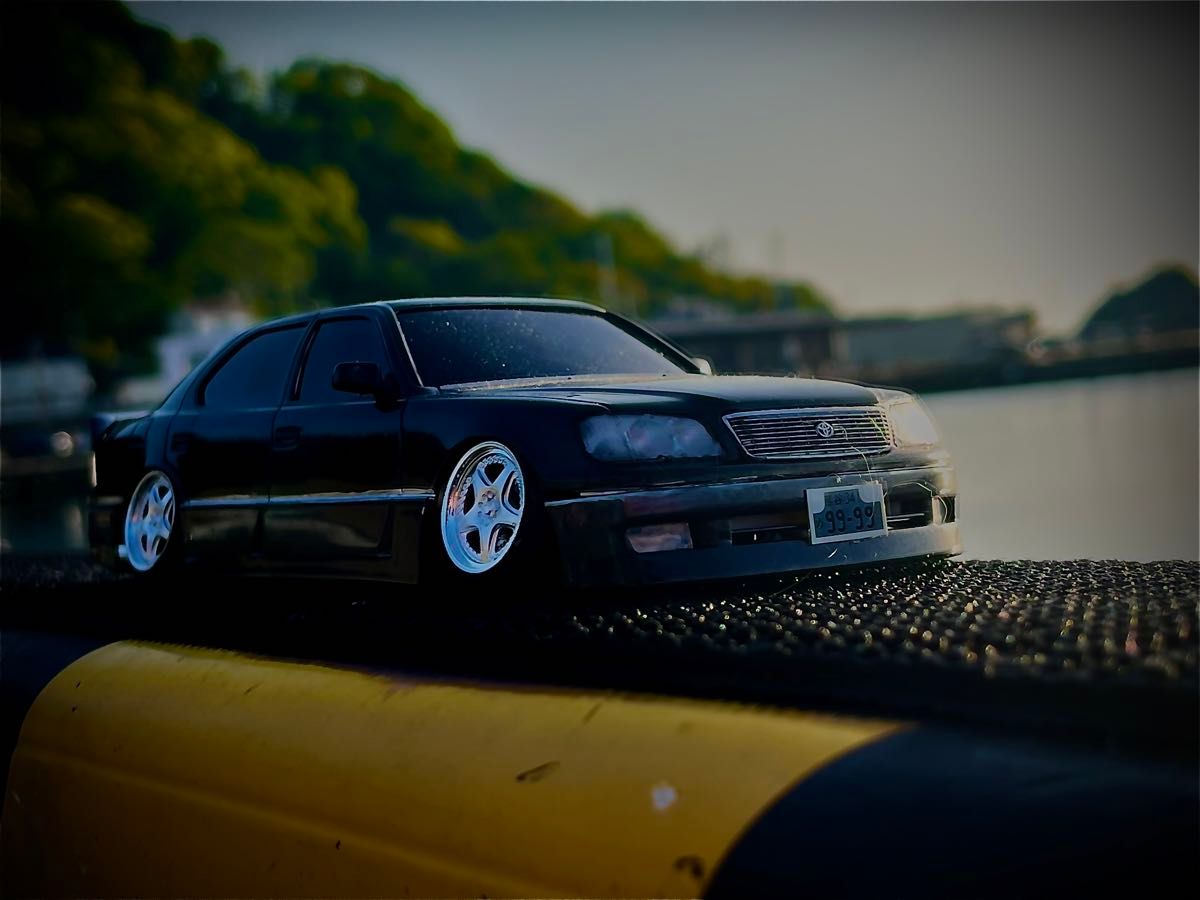 完成品 アオシマ プラモデル20セルシオジャンクションプロデュース