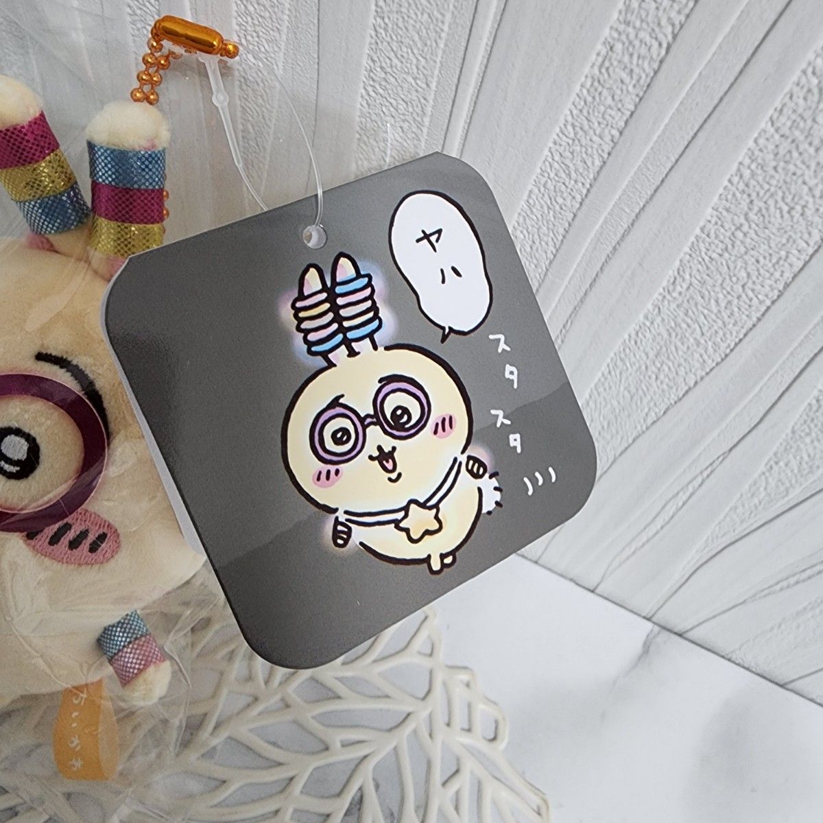 ちいかわ 光る 輪っかをつけた うさぎ マスコット お祭り 夏祭り