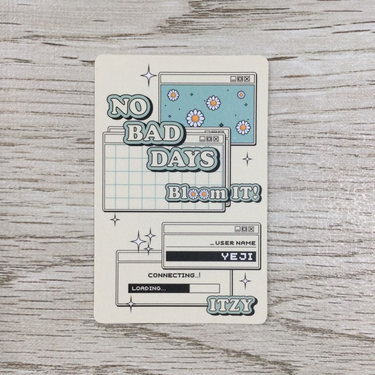 itzy イェジ no bad days トレカ チェキ 4月 yeji セット nbd｜Yahoo