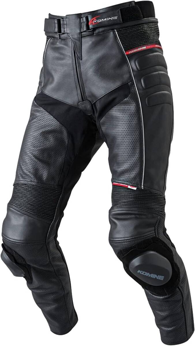 コミネ(KOMINE) レザーパンツ サトゥルノ ブラック PK-780 Lサイズ