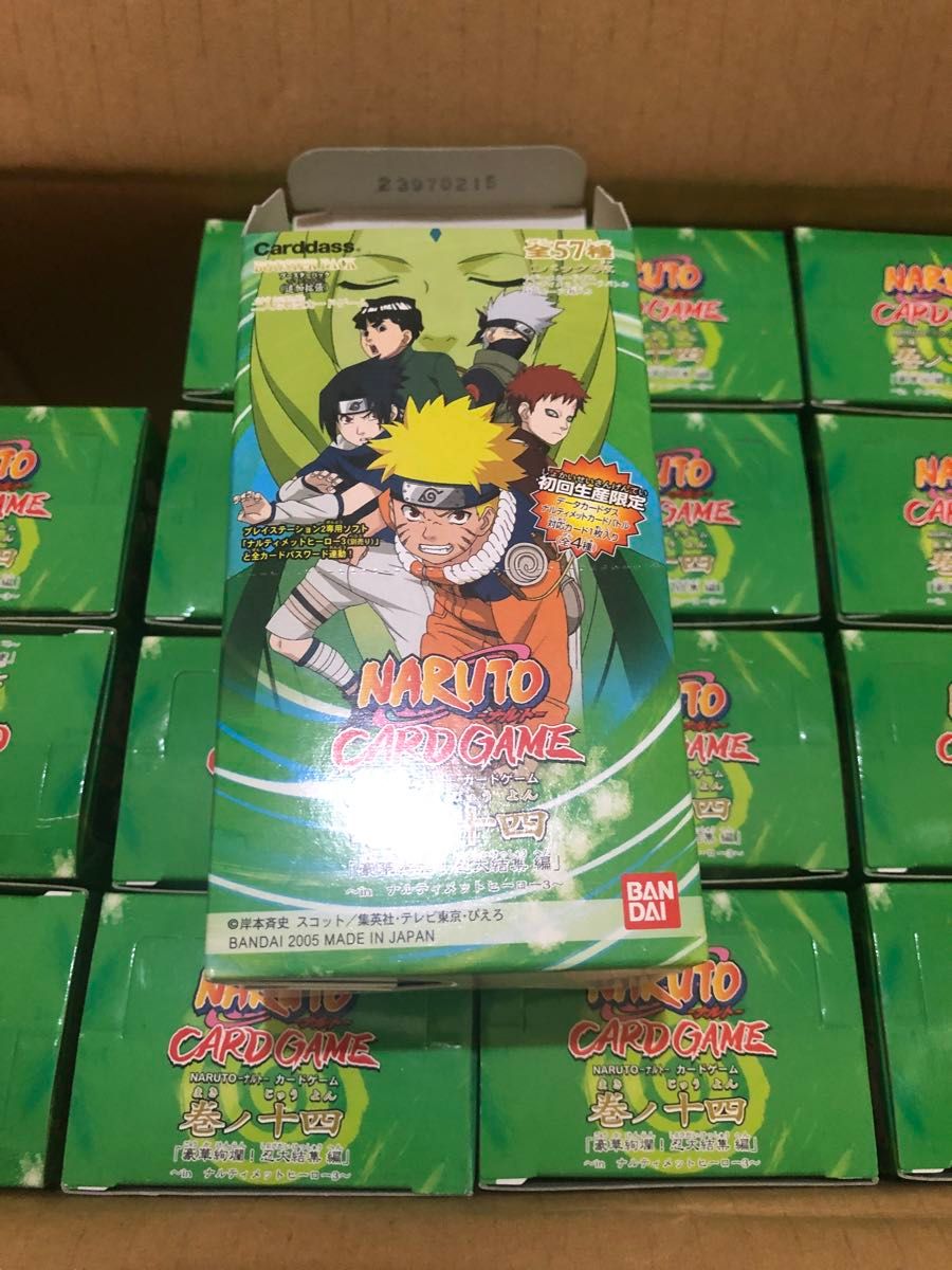 naruto ナルト 巻ノ十四 carton カートン card カード カートン箱と