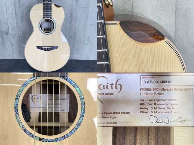 Yahoo!オークション - Faith FS3EB アコースティックギター 美品 エレ