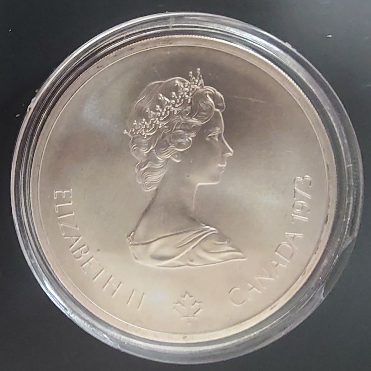 1973年カナダ銀貨 モントリオールオリンピック 都市景観10ドル特大記念