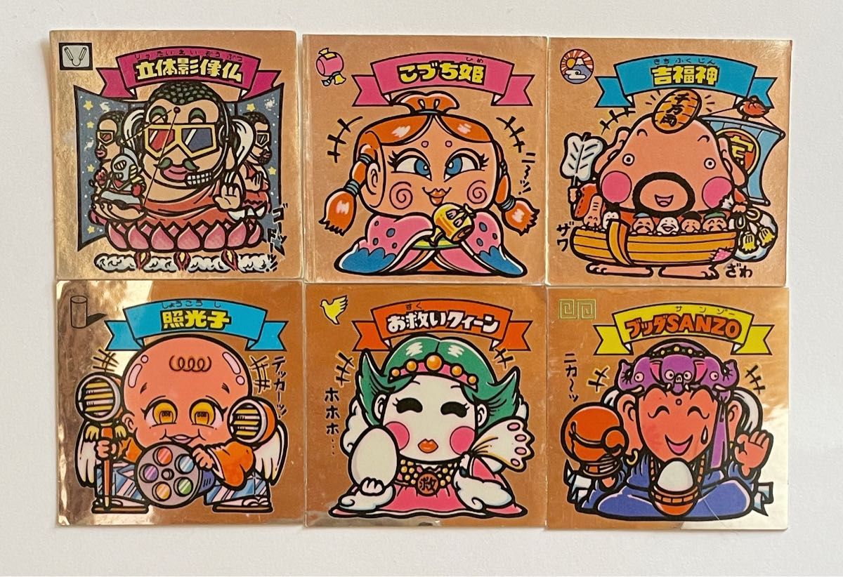 当時物 レア ビックリマンシール 旧シール チョコ版天使カード 6枚組