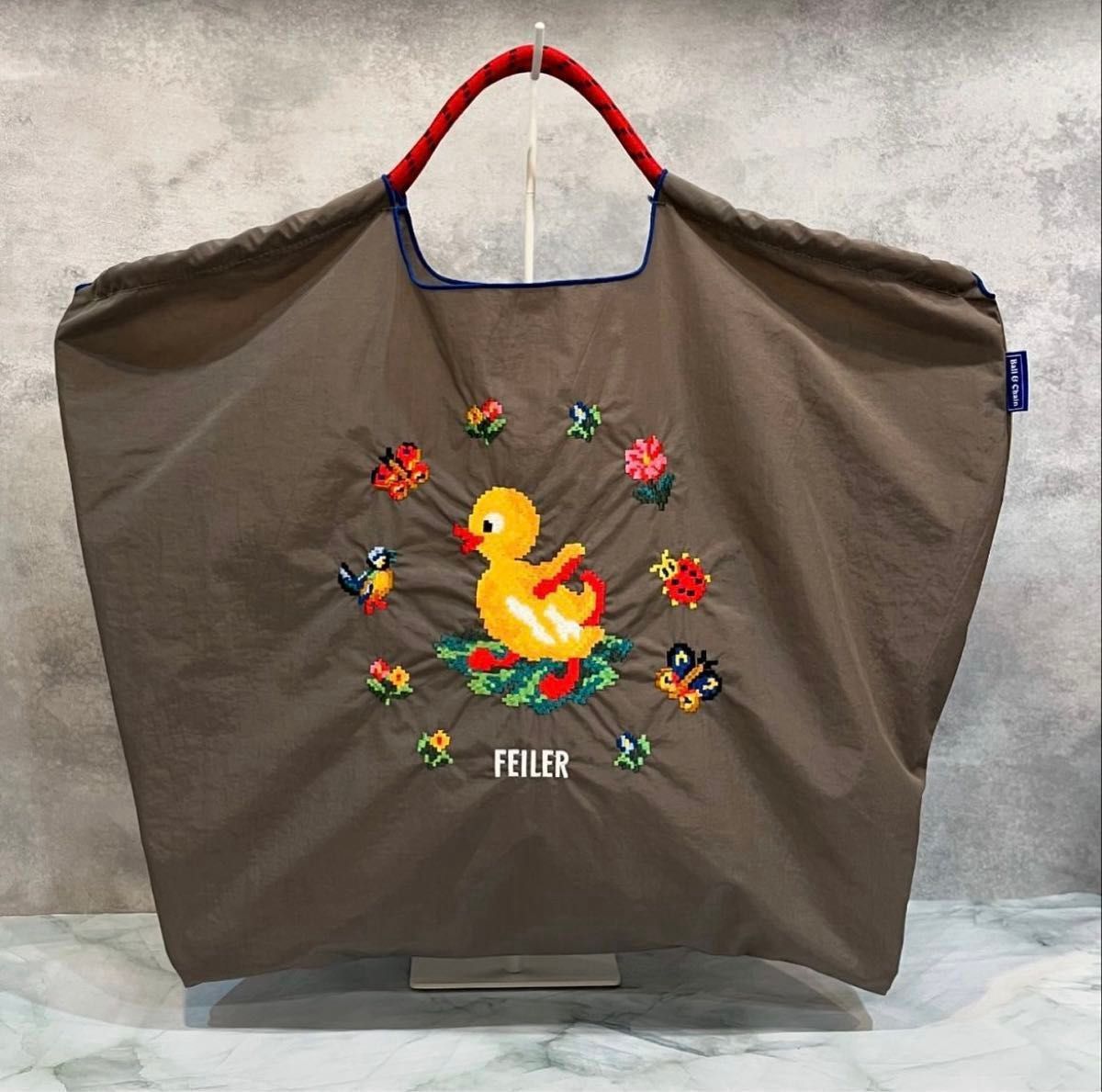 フェイラー ボールアンドチェーン コラボ ハイジ バッグL グレー 即