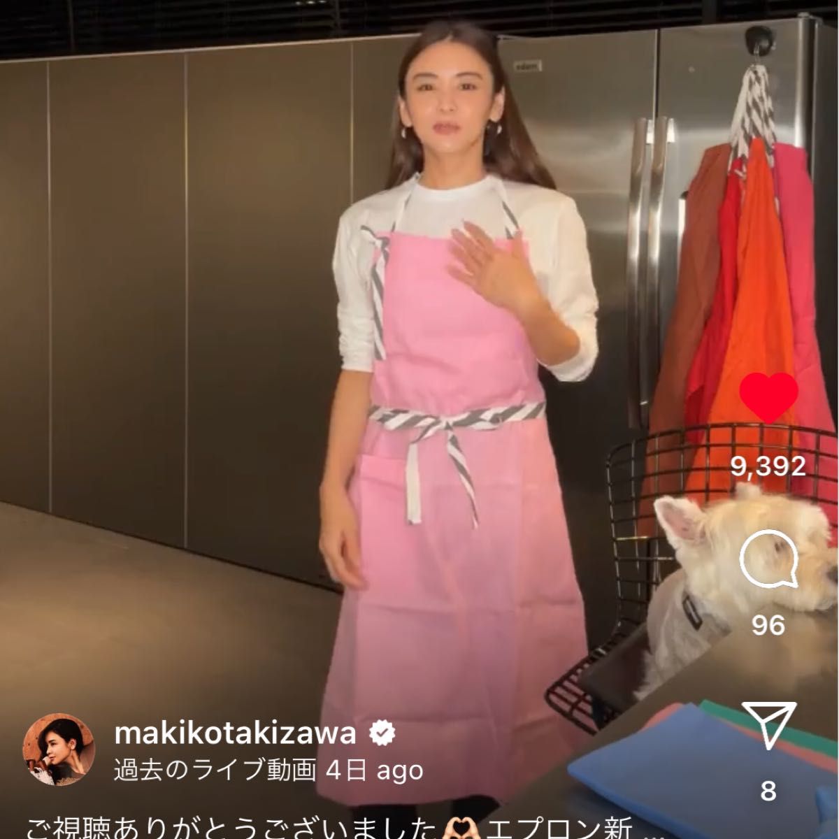 新品未使用】滝沢眞規子 たきまき タキマキ エプロン｜Yahoo!フリマ