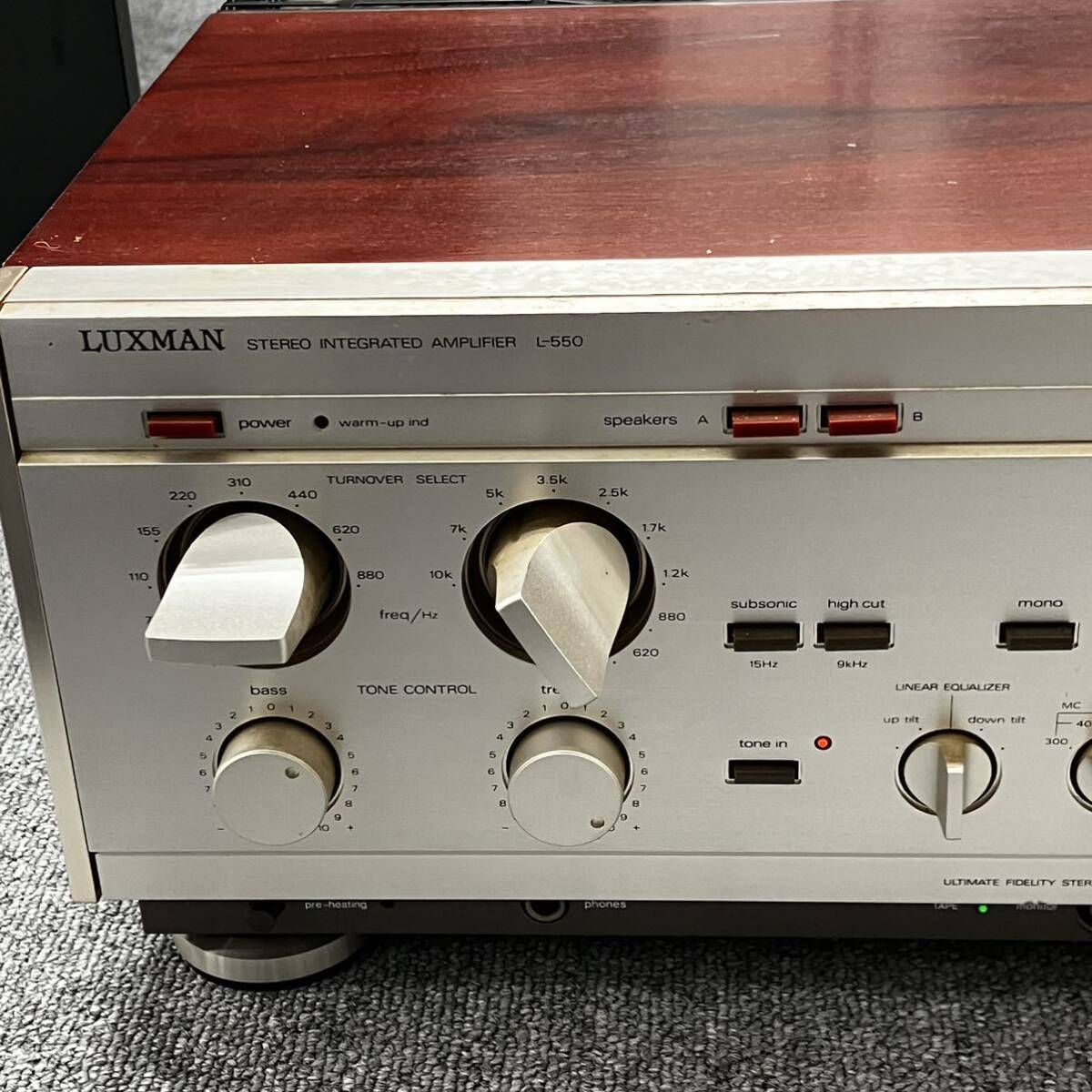 ラックスマン A級アンプ L-550 ラックスマン LUXMAN L-550 A級動作