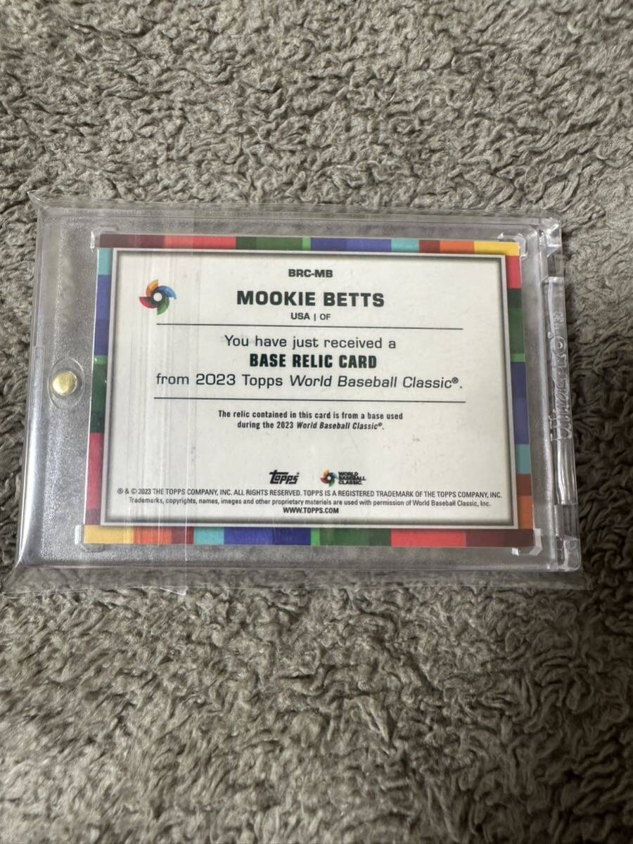 ムーキーベッツ 25枚限定 ベースレリック Topps 2023 WBC ベース