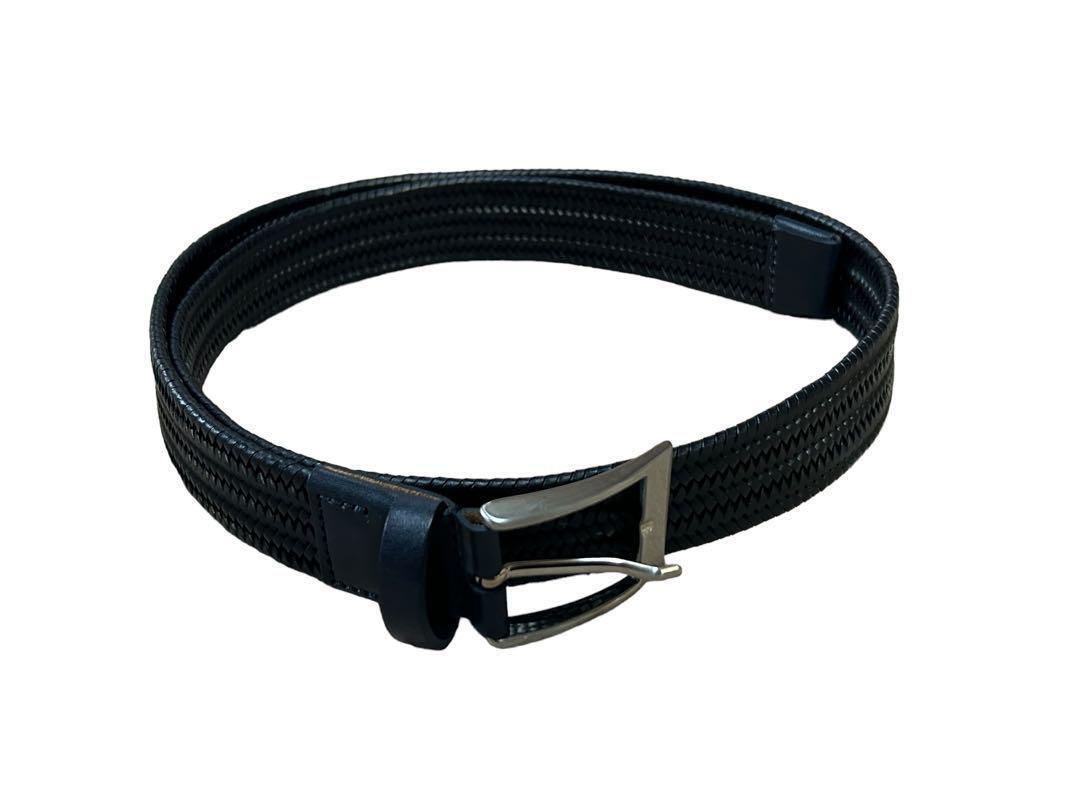 Yahoo!オークション - Theory セオリー レザーベルト 黒（ブラック）メ